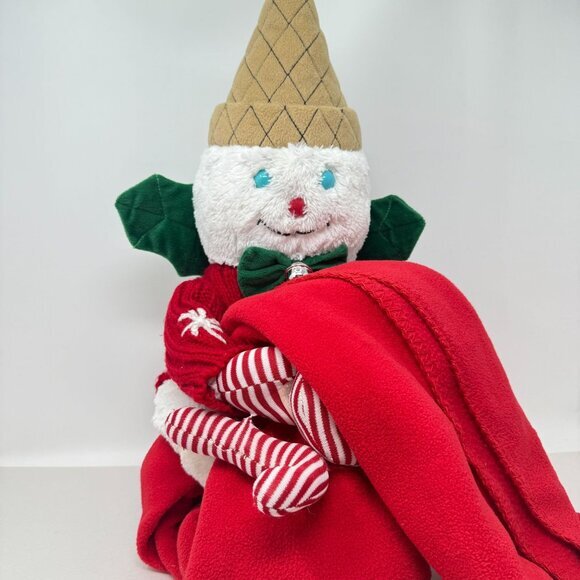 Mr. Bingle Plush Sitting Holding‎ Blanket Snowflake Sweater Dillards - Picture 1 of 13
